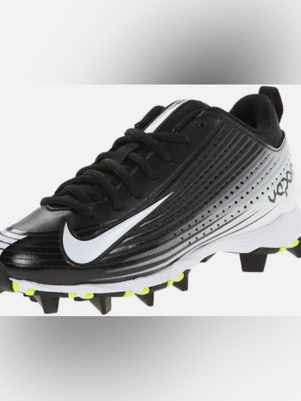 Nike Vapor Keystone 2 Low baseball cleats in black and white